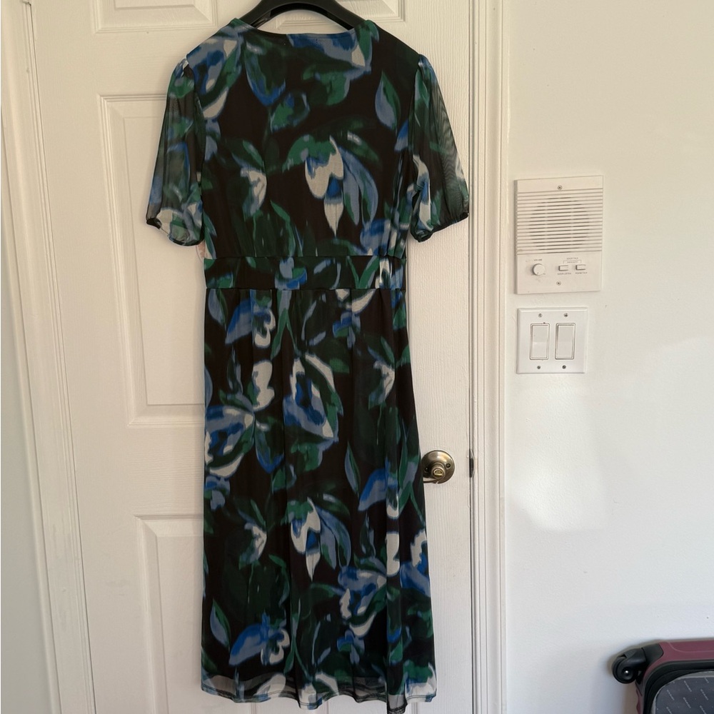 Harlow & Rose Green and Blue Short Sleeve Dress Nwt - Picture 8 of 16